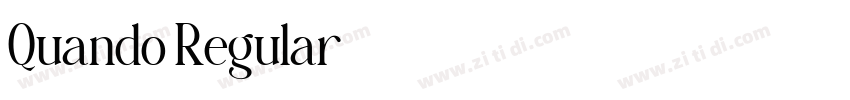 Quando Regular字体转换 Quando Regular字体转换